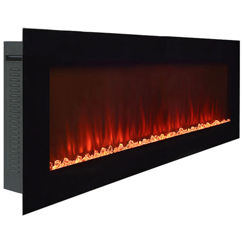Paramount 50" Electric Wall-Mounted Fireplace - 5000 BTU - Black