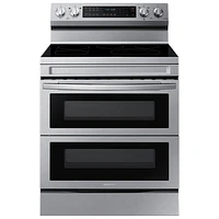 Samsung 30" 6.3 Cu. Ft. Double Oven 5-Element Freestanding Electric Range (NE63A6751SS/AC) -Stainless