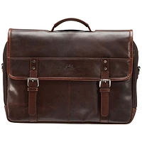 Mancini Buffalo Double Compartment Leather 15.6" Laptop Briefcase (99