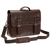 Mancini Buffalo Double Compartment Leather 15.6" Laptop Briefcase (99