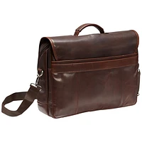 Mancini Buffalo Double Compartment Leather 15.6" Laptop Briefcase (99