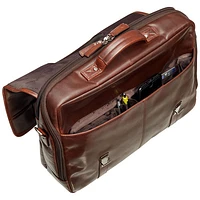 Mancini Buffalo Double Compartment Leather 15.6" Laptop Briefcase (99