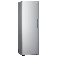 LG 24" 11.4 Cu. Ft. Frost-Free Counter-Depth Column Freezer (LROFC1104V) - Platinum Silver Steel