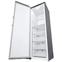 LG 24" 11.4 Cu. Ft. Frost-Free Counter-Depth Column Freezer (LROFC1104V) - Platinum Silver Steel