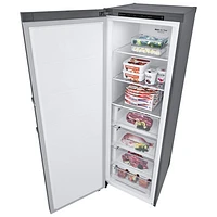 LG 24" 11.4 Cu. Ft. Frost-Free Counter-Depth Column Freezer (LROFC1104V) - Platinum Silver Steel
