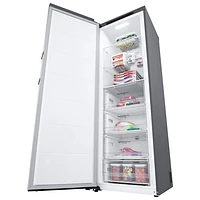 LG 24" 11.4 Cu. Ft. Frost-Free Counter-Depth Column Freezer (LROFC1104V) - Platinum Silver Steel