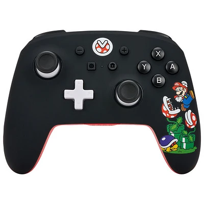 Manette de jeu sans fil Mario Mayhem de PowerA pour Switch - Noir/Rouge - Exclusivité Best Buy