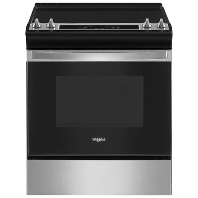 Cuisinière électrique encastrable four autonettoyant 4,8 pi³ 30 po de Whirlpool (YWEE515S0LS) - Inox