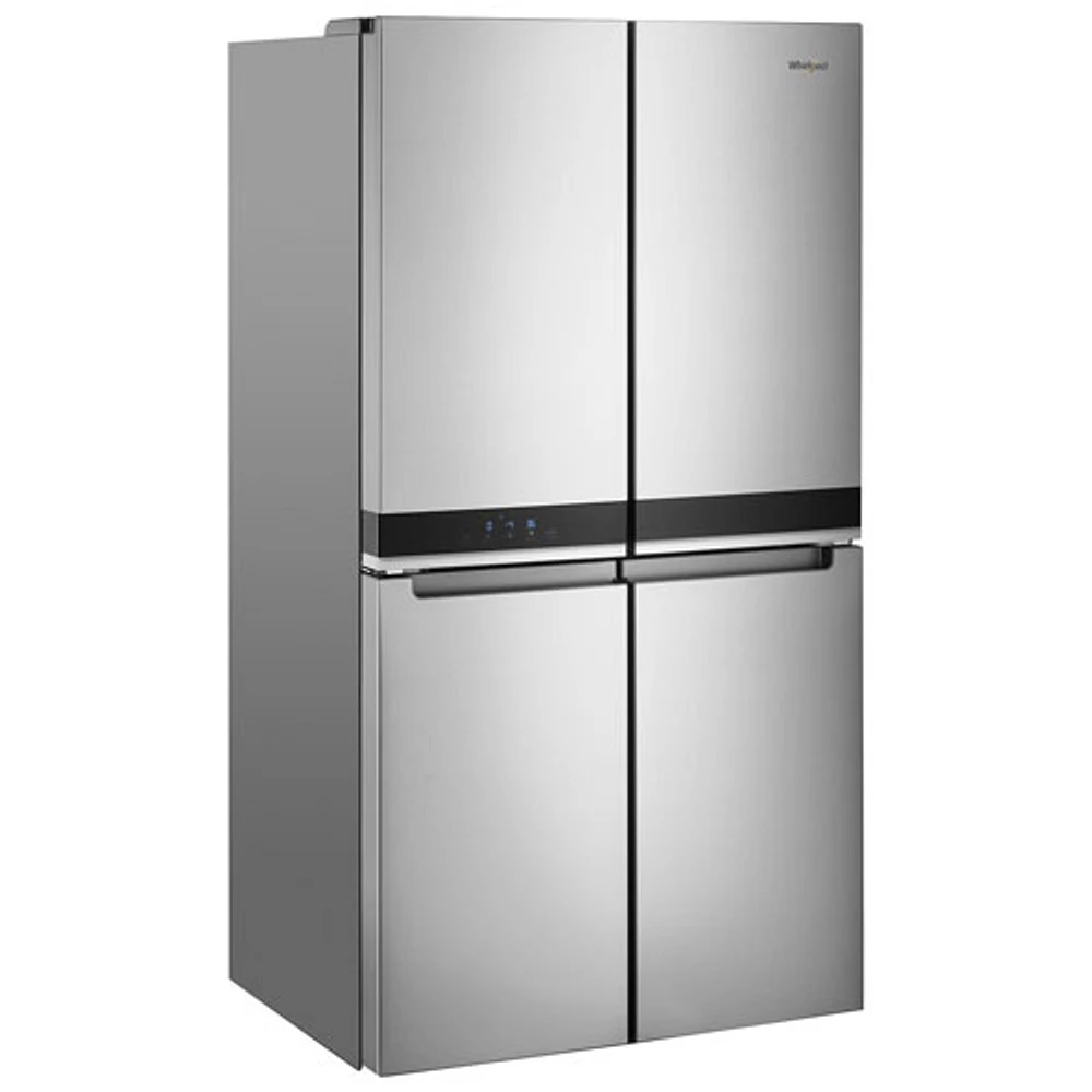 Réfrigérateur à deux portes et à profondeur de comptoir de 19,4 pi³ et 36 po avec distributeur de glaçons de Whirlpool (WRQA59CNKZ) - Inox
