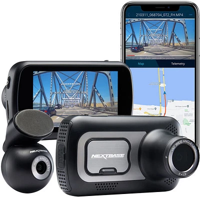 Caméra de tableau de bord QHD 1440p 522XR Nextbase avec caméra de vision arrière - Exclusivité BBY