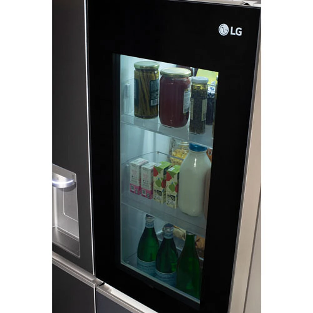LG 36" 27.1 Cu. Ft. Intaview Side-by-Side Refrigerator w/ Water & Craft Ice Dispenser (LRSOS2706S) - Stainless