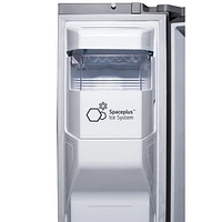 LG 36" 27.1 Cu. Ft. Intaview Side-by-Side Refrigerator w/ Water & Craft Ice Dispenser (LRSOS2706S) - Stainless