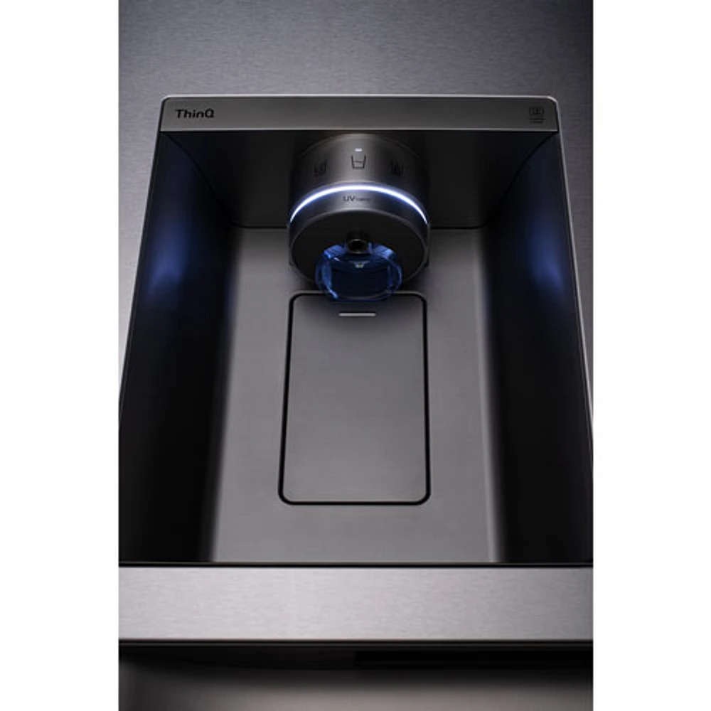 LG 36" 27.1 Cu. Ft. Intaview Side-by-Side Refrigerator w/ Water & Craft Ice Dispenser (LRSOS2706S) - Stainless
