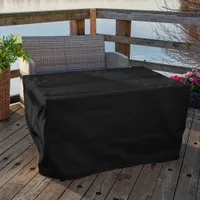 Paramount Gale Propane Gas Rectangle Convertible Fire Pit Table - 55,000 BTU