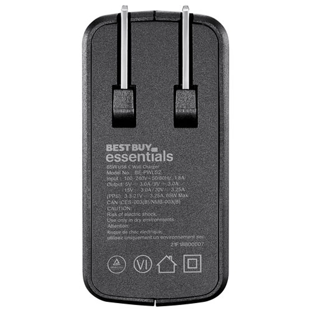 Chargeur mural USB-C PD de 65 W Best Buy Essentials