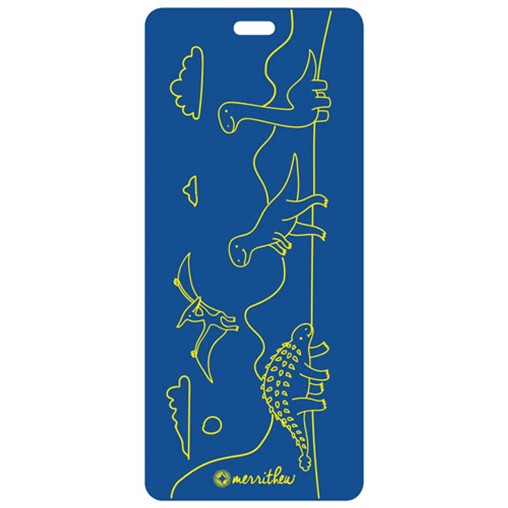 Merrithew Eco-Friendly Kids Exercise Mat - 4mm - Dinoland Blue