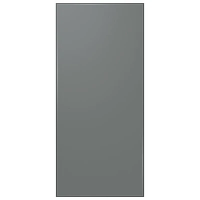 Panneau pour réfrigérateur à 4 portes polyvalent BESPOKE de Samsung - Panneau supérieur - Verre gris