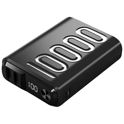 Kopplen Digital Display Compact 10,000 mAh 22.5W Fast Charging USB Power Bank - Black