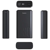 Kopplen Digital Display 30,000 mAh 22.5W Fast Charging USB Power Bank - Black