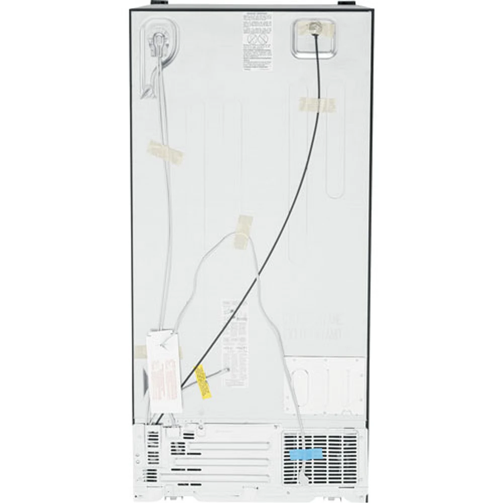 Réfrigérateur côte à côte 23 pi³ 33 po avec distributeur eau et glaçons de GE (GSS23GGPBB) - Noir