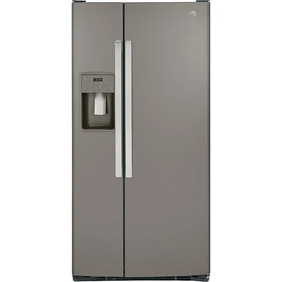Réfrigérateur congélat. juxt. 23 pi³ 33 po distributeur eau/glaçons Whirlpool (GSS23GMPES)-Ardoise
