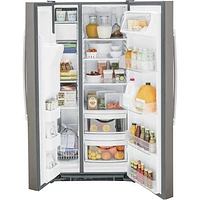 Réfrigérateur congélat. juxt. 23 pi³ 33 po distributeur eau/glaçons Whirlpool (GSS23GMPES)-Ardoise
