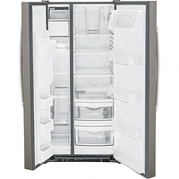 Réfrigérateur congélat. juxt. 23 pi³ 33 po distributeur eau/glaçons Whirlpool (GSS23GMPES)-Ardoise