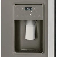 Réfrigérateur congélat. juxt. 23 pi³ 33 po distributeur eau/glaçons Whirlpool (GSS23GMPES)-Ardoise