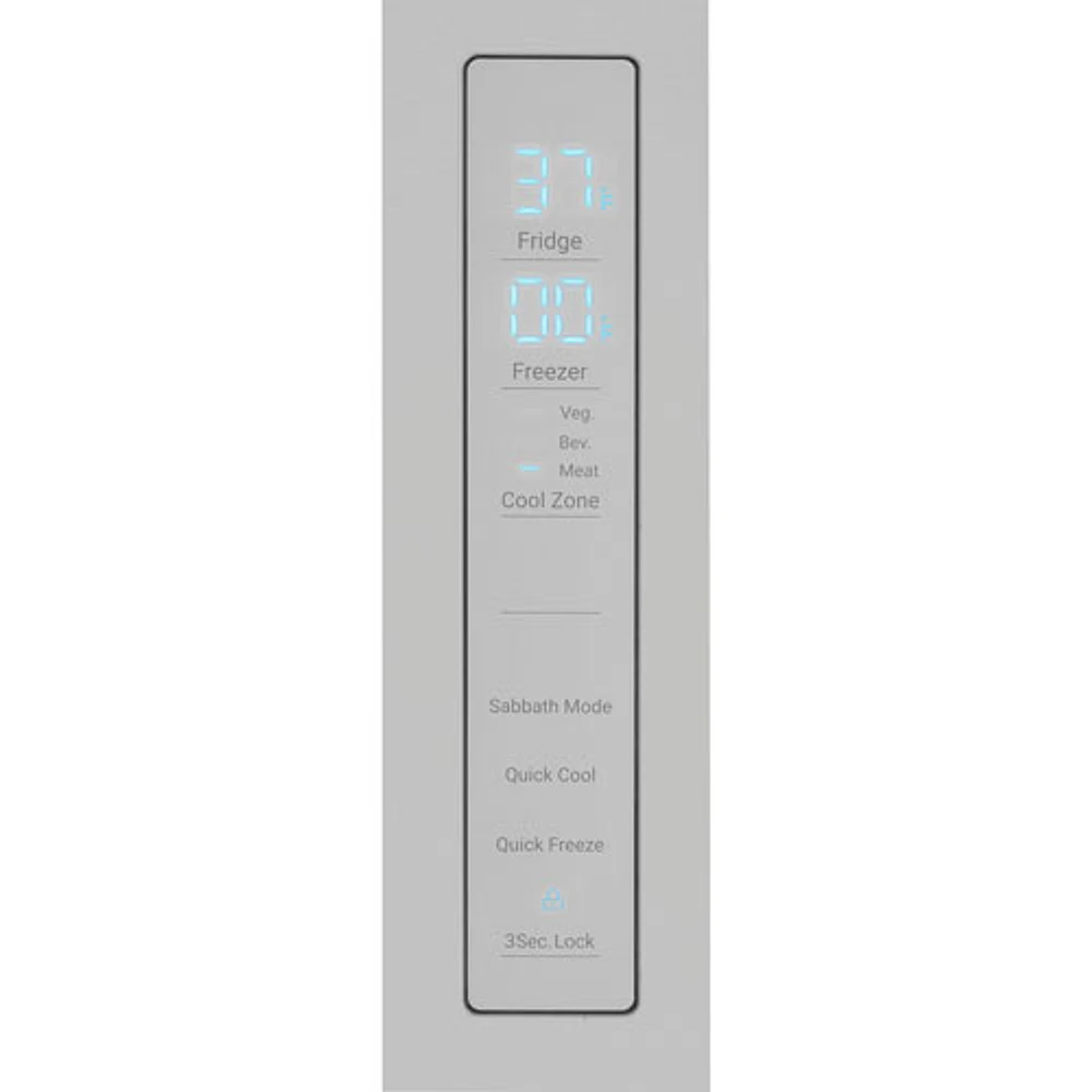 Haier 28" 14.5 Cu. Ft. 4-Door French Door Refrigerator (QJS15HYRFS) - Stainless Steel