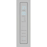 Haier 28" 14.5 Cu. Ft. 4-Door French Door Refrigerator (QJS15HYRFS) - Stainless Steel