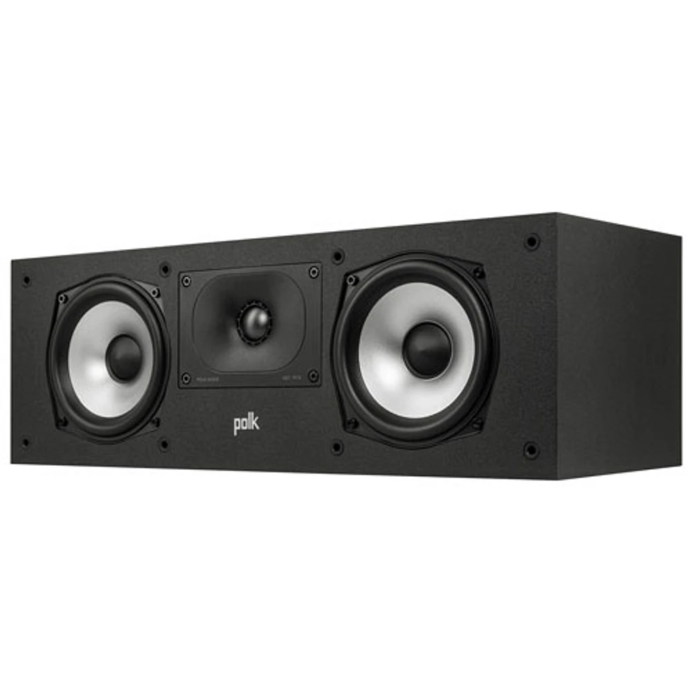 Haut-parleur de canal central de 200 W Monitor XT30 de Polk Audio - Noir minuit
