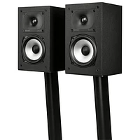 Polk Audio Monitor XT15 150-Watt Bookshelf Speaker - Pair - Midnight Black