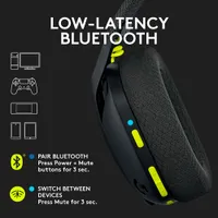 Logitech G435 LIGHTSPEED Bluetooth Wireless Gaming Headset for PC/PS5/PS4/Switch - Black