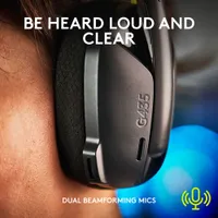 Logitech G435 LIGHTSPEED Bluetooth Wireless Gaming Headset for PC/PS5/PS4/Switch - Black