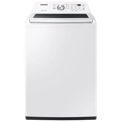 Laveuse à chargement par le haut de 5,0 pi³ de Samsung (WA44A3205AW) - Blanc - BO - Parfait état