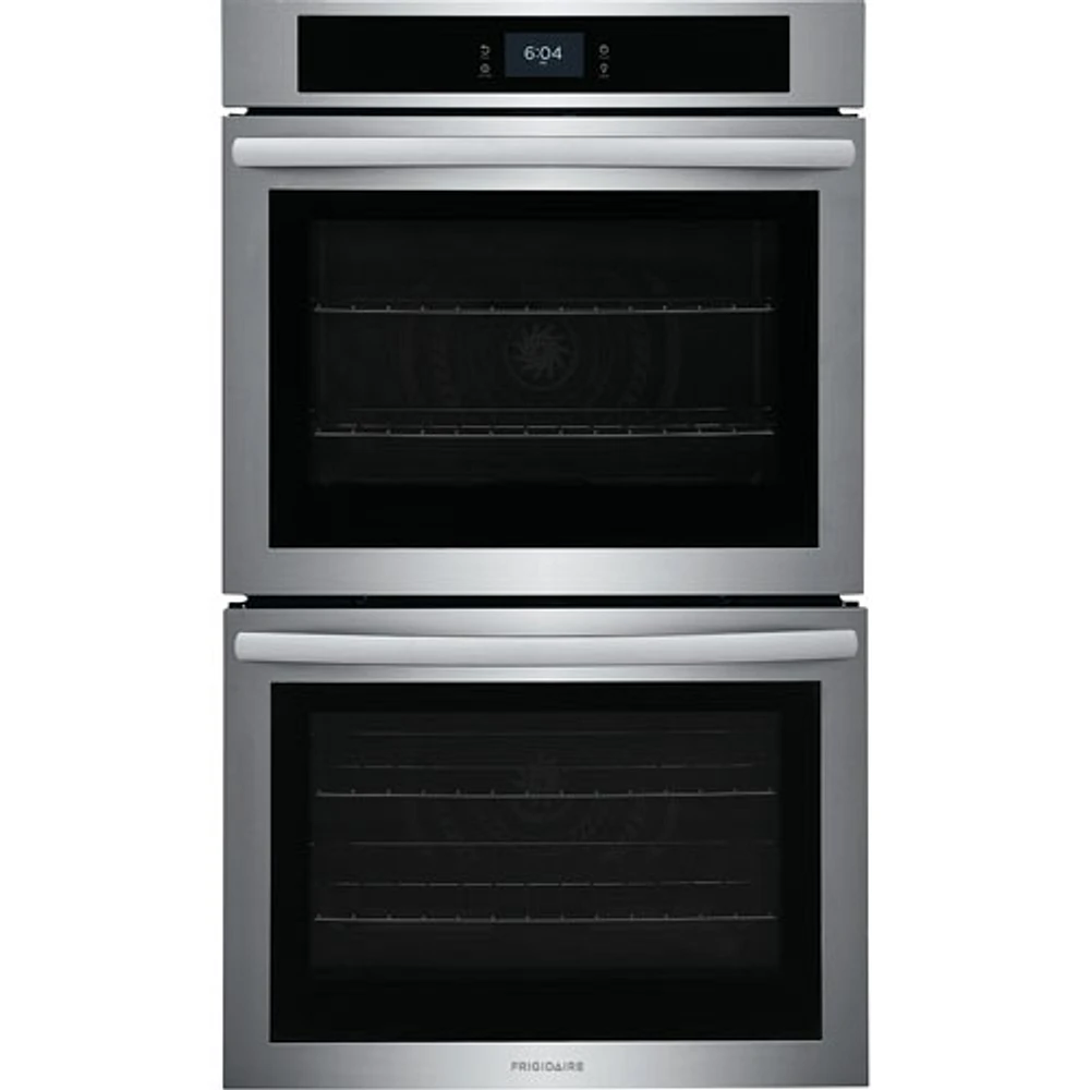 Frigidaire 30" 10.6 Cu. Ft. Double Self-Clean Electric Wall Oven (FCWD3027AS) - Stainless
