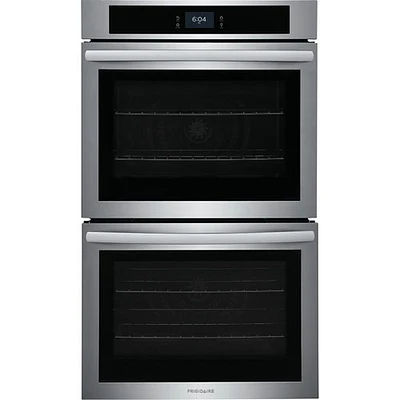Frigidaire 30" 10.6 Cu. Ft. Double Self-Clean Electric Wall Oven (FCWD3027AS) - Stainless