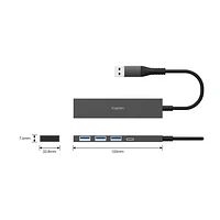 Kopplen USB 3.0 4-in-1 Multi Hub (HUB-USB04SGR)