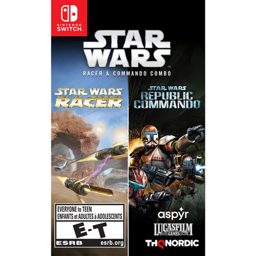 Ensemble de jeux Star Wars Racer et Commando (Switch)