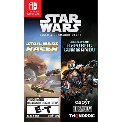 Ensemble de jeux Star Wars Racer et Commando (Switch)