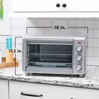 Black & Decker 6-Slice Air Fry Toaster Oven - 2.8 Cu. Ft./78.8L - Stainless Steel