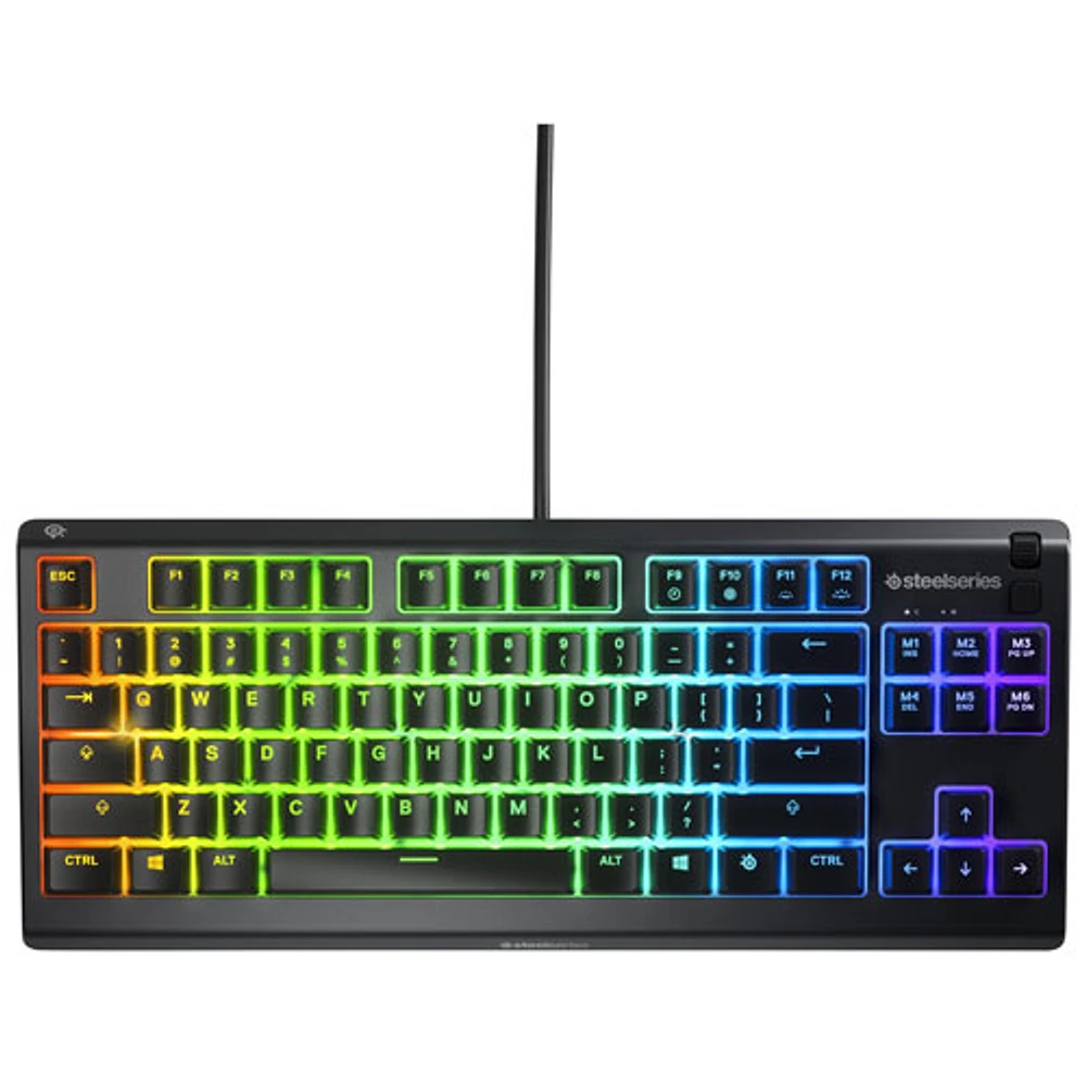 Clavier de jeu mécanique rétroéclairé sans pavé Apex 3 de SteelSeries