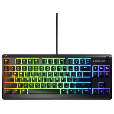 Clavier de jeu mécanique rétroéclairé sans pavé Apex 3 de SteelSeries