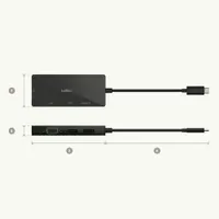 Belkin CONNECT 4-in-1 USB-C Video Adapter (AVC003BTBK)