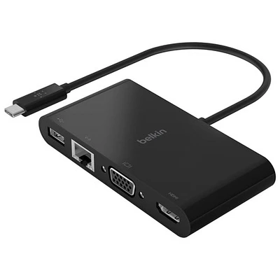 Concentrateur multimédia 4-en-1 avec port USB-C de Belkin (AVC005BTBK)
