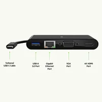 Belkin 4-in-1 USB-C Multimedia Hub (AVC005BTBK)