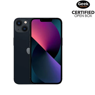 Boîte ouverte - iPhone 13 de 128 Go d'Apple - Minuit - Déverrouillé