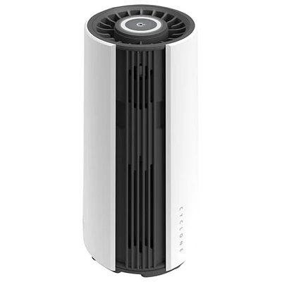 Purificateur d'air portatif Cyclone O2 de GekoGear avec filtre HEPA - Blanc