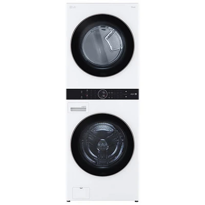 Duo laveuse-sécheuse électrique WashTower de LG (WKE100HWA) - Blanc - BO - Endommagé