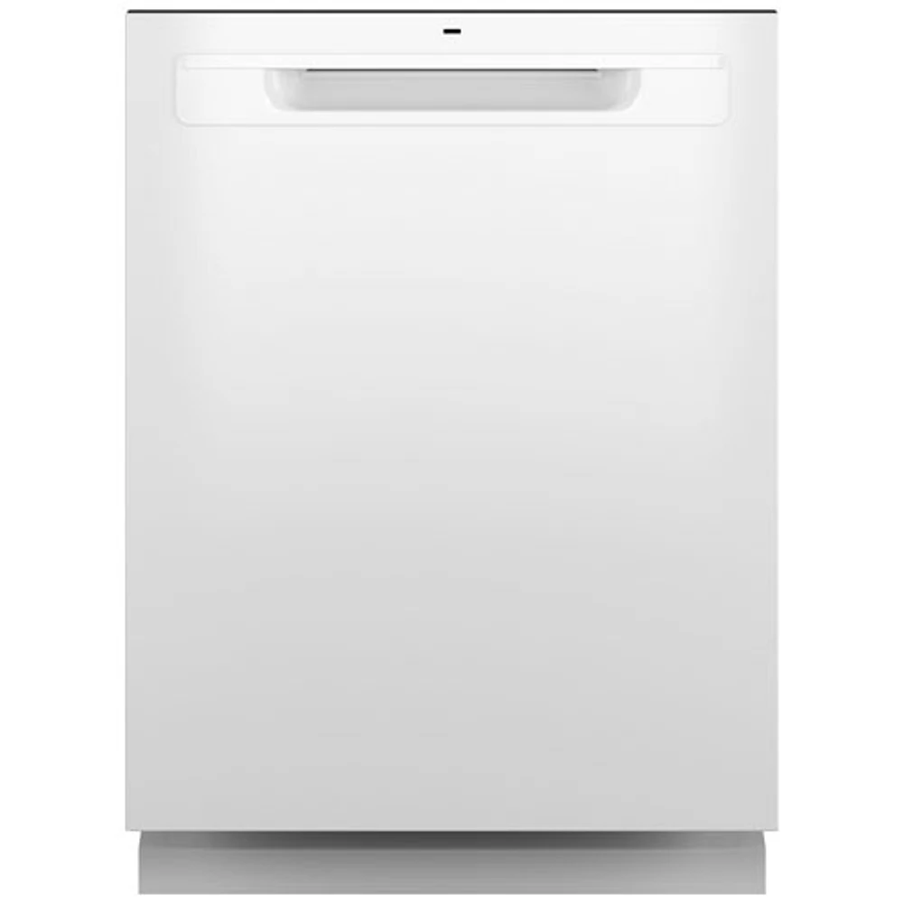 Lave-vaisselle encastrable 24 po 50 dB avec troisième panier de GE (GDP630PGRWW) - Blanc